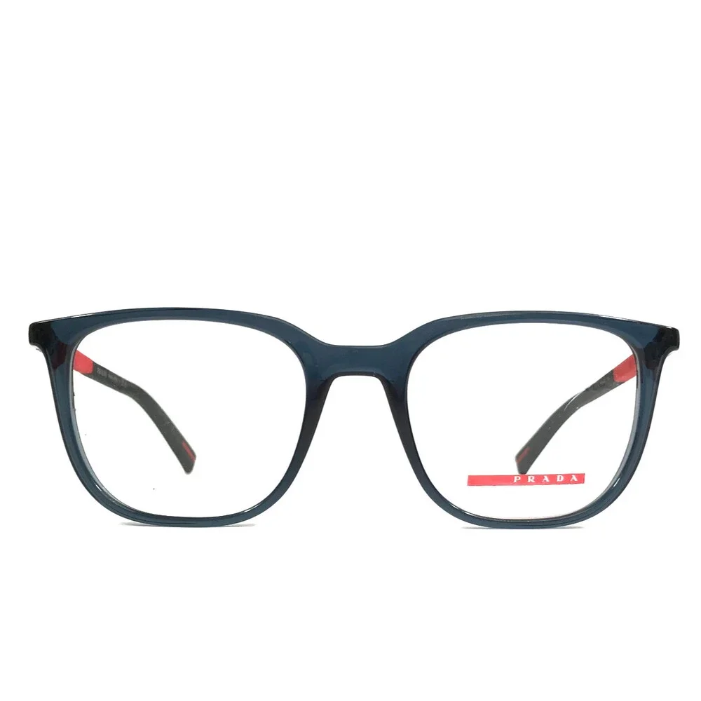 Prada Linea Rossa Eyeglasses Frames VPS04R CZH-1O1 Transparent Blue 50-19-145